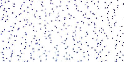Dunkelrosa blaue Vektortextur mit schönen Sternen, die bunte Illustration mit kleinen und großen Sternenmuster für Webseiten-Landingpages leuchten vektor