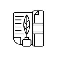 Literatur Symbol Design vektor