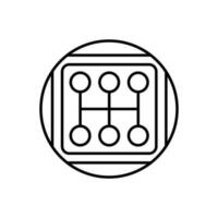 Handbuch Getriebe Symbol vektor