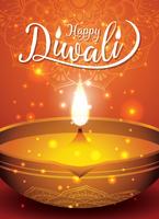 Diwali festival flygblad och affisch bakgrund vektor