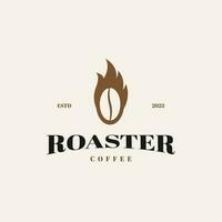 böna kaffe med brand logotyp design begrepp vektor illustration symbol ikon
