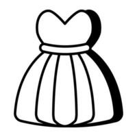 ein perfekt Design Symbol von Prinzessin Kittel vektor