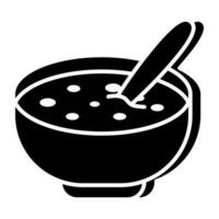 soppa skål ikon i trendig design vektor