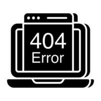 ein kreativer Designvektor des Fehlers 404 vektor