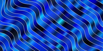 hellblauer Vektorhintergrund mit abstrakter Illustration der Kurven mit bandy Steigungslinienmuster für Anzeigenwerbungen vektor