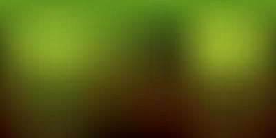 dunkelgrüner gelber Vektor abstrakter Unschärfe-Layout