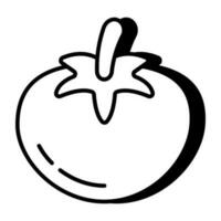 modern Design Symbol von Tomate vektor