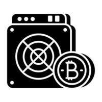 ein Icon-Design von Bitcoin vektor