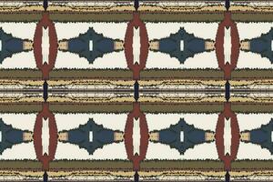 Ikat Damast Stickerei Hintergrund. Ikat Chevron geometrisch ethnisch orientalisch Muster traditionell.aztekisch Stil abstrakt Vektor illustration.design zum Textur, Stoff, Kleidung, Verpackung, Sarong.