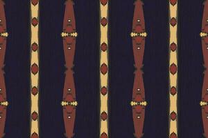 Ikat Paisley Muster Stickerei Hintergrund. Ikat Damast geometrisch ethnisch orientalisch Muster traditionell. Ikat aztekisch Stil abstrakt Design zum drucken Textur, Stoff, Saree, Sari, Teppich. vektor