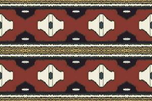 Motiv Ikat nahtlos Muster Stickerei Hintergrund. Ikat Stoff geometrisch ethnisch orientalisch Muster traditionell.aztekisch Stil abstrakt Vektor Design zum Textur, Stoff, Kleidung, Verpackung, Sarong.