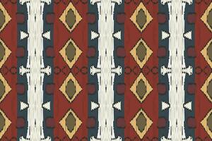 Motiv Ikat nahtlos Muster Stickerei Hintergrund. Ikat drucken geometrisch ethnisch orientalisch Muster traditionell.aztekisch Stil abstrakt Vektor Design zum Textur, Stoff, Kleidung, Verpackung, Sarong.