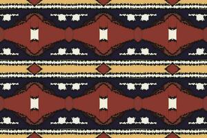 Motiv Ikat nahtlos Muster Stickerei Hintergrund. Ikat Diamant geometrisch ethnisch orientalisch Muster traditionell.aztekisch Stil abstrakt Vektor Design zum Textur, Stoff, Kleidung, Verpackung, Sarong.