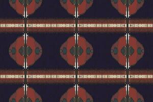 Motiv Ikat nahtlos Muster Stickerei Hintergrund. Ikat Designs geometrisch ethnisch orientalisch Muster traditionell. Ikat aztekisch Stil abstrakt Design zum drucken Textur, Stoff, Saree, Sari, Teppich. vektor