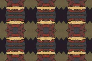 ikat blommig paisley broderi bakgrund. ikat vektor geometrisk etnisk orientalisk mönster traditionell. ikat aztec stil abstrakt design för skriva ut textur, tyg, saree, sari, matta.