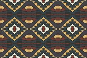 Ikat Damast Paisley Stickerei Hintergrund. Ikat aztekisch geometrisch ethnisch orientalisch Muster traditionell.aztekisch Stil abstrakt Vektor illustration.design zum Textur, Stoff, Kleidung, Verpackung, Sarong.