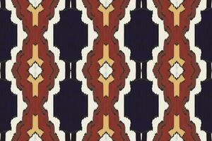 Ikat Damast Paisley Stickerei Hintergrund. Ikat drucken geometrisch ethnisch orientalisch Muster traditionell. Ikat aztekisch Stil abstrakt Design zum drucken Textur, Stoff, Saree, Sari, Teppich. vektor