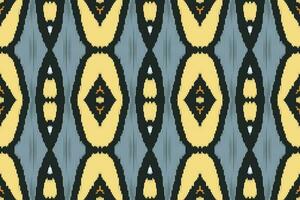 Motiv Ikat Paisley Stickerei Hintergrund. Ikat Streifen geometrisch ethnisch orientalisch Muster traditionell. Ikat aztekisch Stil abstrakt Design zum drucken Textur, Stoff, Saree, Sari, Teppich. vektor