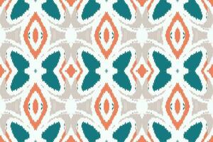 ikat damast- broderi bakgrund. ikat bakgrund geometrisk etnisk orientalisk mönster traditionell.aztec stil abstrakt vektor illustration.design för textur, tyg, kläder, inslagning, sarong.
