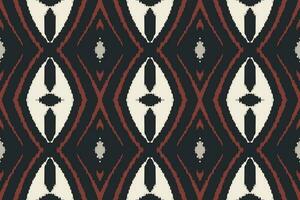 Ikat nahtlos Muster Stickerei Hintergrund. Ikat Designs geometrisch ethnisch orientalisch Muster traditionell. Ikat aztekisch Stil abstrakt Design zum drucken Textur, Stoff, Saree, Sari, Teppich. vektor