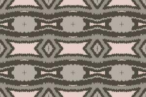 Ikat nahtlos Muster Stickerei Hintergrund. Ikat Damast geometrisch ethnisch orientalisch Muster traditionell.aztekisch Stil abstrakt Vektor Design zum Textur, Stoff, Kleidung, Verpackung, Sarong.