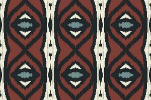 Ikat nahtlos Muster Stickerei Hintergrund. Ikat drucken geometrisch ethnisch orientalisch Muster traditionell.aztekisch Stil abstrakt Vektor illustration.design zum Textur, Stoff, Kleidung, Verpackung, Sarong.