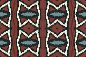 ikat sömlös mönster broderi bakgrund. ikat skriva ut geometrisk etnisk orientalisk mönster traditionell. ikat aztec stil abstrakt design för skriva ut textur, tyg, saree, sari, matta. vektor
