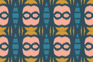 Ikat Stoff Paisley Stickerei Hintergrund. Ikat nahtlos Muster geometrisch ethnisch orientalisch Muster traditionell.aztekisch Stil abstrakt Vektor Design zum Textur, Stoff, Kleidung, Verpackung, Sarong.