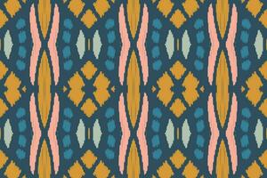 ikat tyg paisley broderi bakgrund. ikat skriva ut geometrisk etnisk orientalisk mönster traditionell. ikat aztec stil abstrakt design för skriva ut textur, tyg, saree, sari, matta. vektor