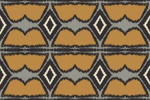 Ikat Paisley Muster Stickerei Hintergrund. Ikat nahtlos geometrisch ethnisch orientalisch Muster traditionell. Ikat aztekisch Stil abstrakt Design zum drucken Textur, Stoff, Saree, Sari, Teppich. vektor