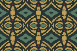 ikat damast- paisley broderi bakgrund. ikat vektor geometrisk etnisk orientalisk mönster traditionell. ikat aztec stil abstrakt design för skriva ut textur, tyg, saree, sari, matta.