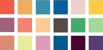 Farbe einstellen Palette Vektor Illustration retro