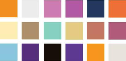 Farbe einstellen Palette Vektor Illustration retro