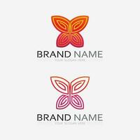 Schönheit Schmetterling Tier Symbol Design vektor