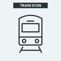 tåg ikon på vit bakgrund. översikt tåg ikon. minimal och premie tåg ikon. eps 10 vektor. vektor