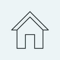 Haus Symbol isoliert auf Weiß Hintergrund, minimal und Prämie Haus Symbol. vektor