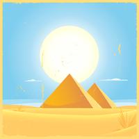 Gizeh-Pyramide-Quadrat-Plakat