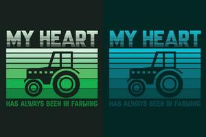 meine Herz hat immer gewesen im Landwirtschaft, Farmer T-Shirt, Landwirtschaft Shirt, Bauernhof Shirt, Kuh Liebhaber Shirt, Kuh Shirt, Bauernhof Leben T-Shirt, Bauernhof Tiere Shirt, Landwirtschaft, Tier Liebhaber Shirt, Farmer Geschenke vektor