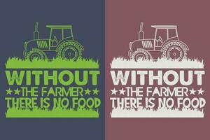 ohne das Farmer Dort ist Nein Essen, Farmer T-Shirt, Landwirtschaft Shirt, Bauernhof Shirt, Kuh Liebhaber Shirt, Kuh Shirt, Bauernhof Leben T-Shirt, Bauernhof Tiere Shirt, Landwirtschaft, Tier Liebhaber Shirt, Farmer Geschenke vektor