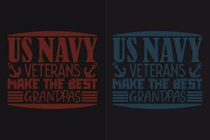 uns Marine Veteranen machen das Beste Großväter, Veteran Liebhaber Shirt, Militär- Shirt, 4 .. von Juli, Heer Veteran Flagge T-Shirts, Veteran USA Militär, Veteran Papa Opa, Denkmal Tag Geschenk, uns Veteran vektor