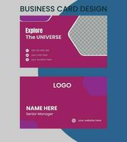 modern företag kort design för företag byrå vektor