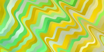 hellgrünes gelbes Vektormuster mit Linien buntes geometrisches Muster mit Steigungskurven intelligentes Design für Ihre Werbeaktionen vektor