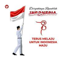 indonesisch Unabhängigkeit Tag Vektor