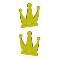 Krone im Vektor dargestellt