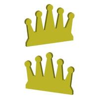 Krone im Vektor dargestellt