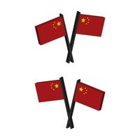 China-Flagge im Vektor dargestellt