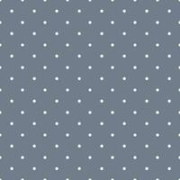 Weiß Polka Punkt auf grau Hintergrund nahtlos Muster Vektor Illustration, dekorativ Textur von runden Kreise im zufällig Befehl, einfach wiederholen Ornament