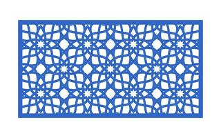 dekorative Blumenmuster, geometrische Vorlage für CNC-Laserschneiden vektor