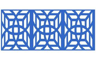 dekorativ blommig mönster, geometrisk mall för cnc laser skärande vektor