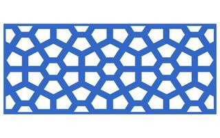 dekorative Blumenmuster, geometrische Vorlage für CNC-Laserschneiden vektor